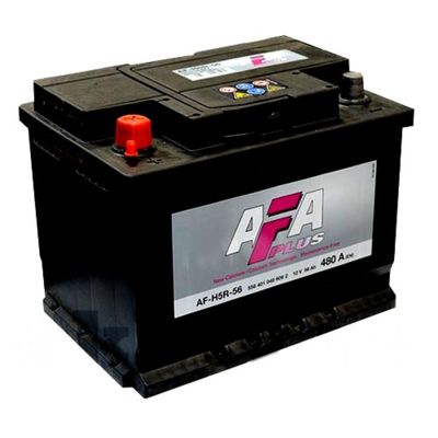 Автомобильный аккумулятор AFA AF-H5-56, 56 А/ч - 6СТ АПЗ, обратная полярность