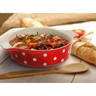 Форма для выпечки Доляна «Красный горох», 27×23×6 см, 1 л - Фото 3