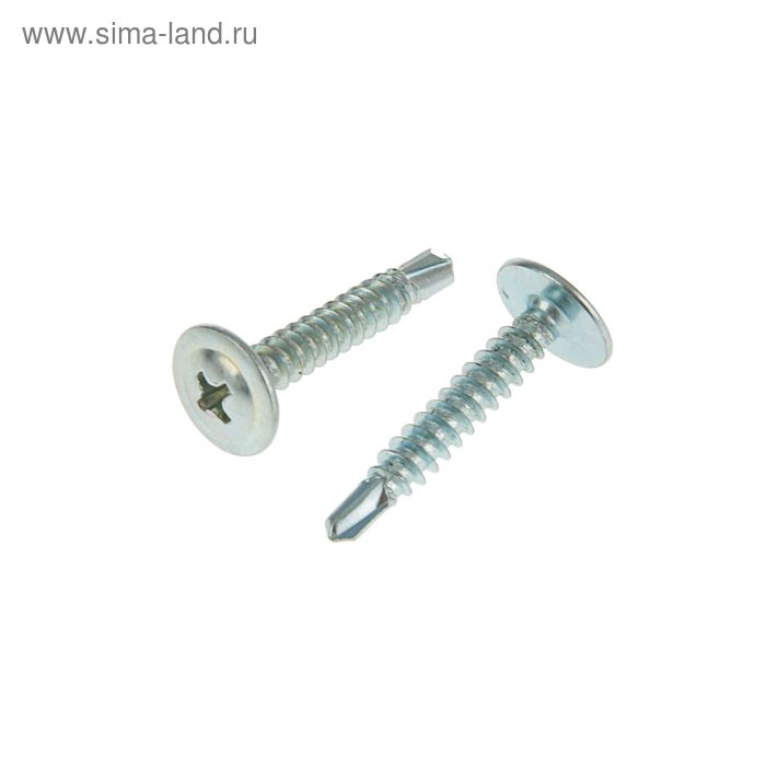 Саморезы с прессшайбой OMAX,  4.2х25 мм, сверло, цинк, 15 кг - Фото 1