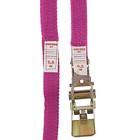 Стяжка груза с механизмом 110 мм, ширина ленты 25 мм, нагрузка 200/400 кг, длина 6 м - Фото 4