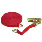 Стяжка груза с механизмом 110 мм, ширина ленты 25 мм, нагрузка 200/400 кг, длина 10 м - Фото 1