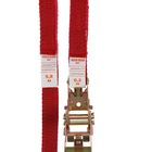 Стяжка груза с механизмом 110 мм, ширина ленты 25 мм, нагрузка 200/400 кг, длина 10 м - Фото 2