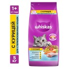 Сухой корм Whiskas для стерилизованных кошек, курица, 5 кг 2099826 - фото 72489389