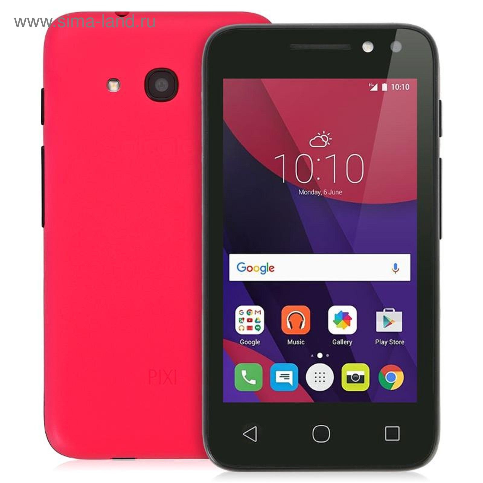 Смартфон Alcatel OT4034D PIXI 4, 2 sim, розовый неон (2107015) - Купить по  цене от 3 261.46 руб. | Интернет магазин SIMA-LAND.RU