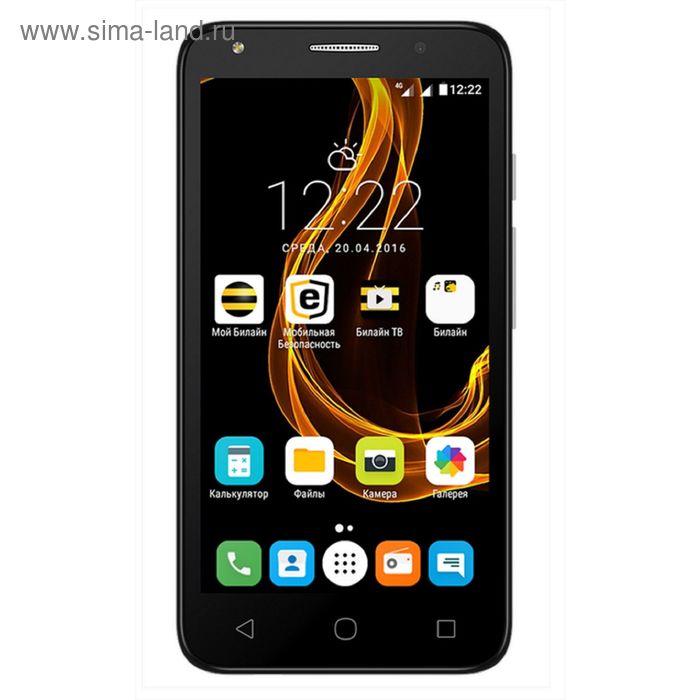 Смартфон Alcatel OT5045D PIXI 4 LTE,  2 sim, черный/белый - Фото 1