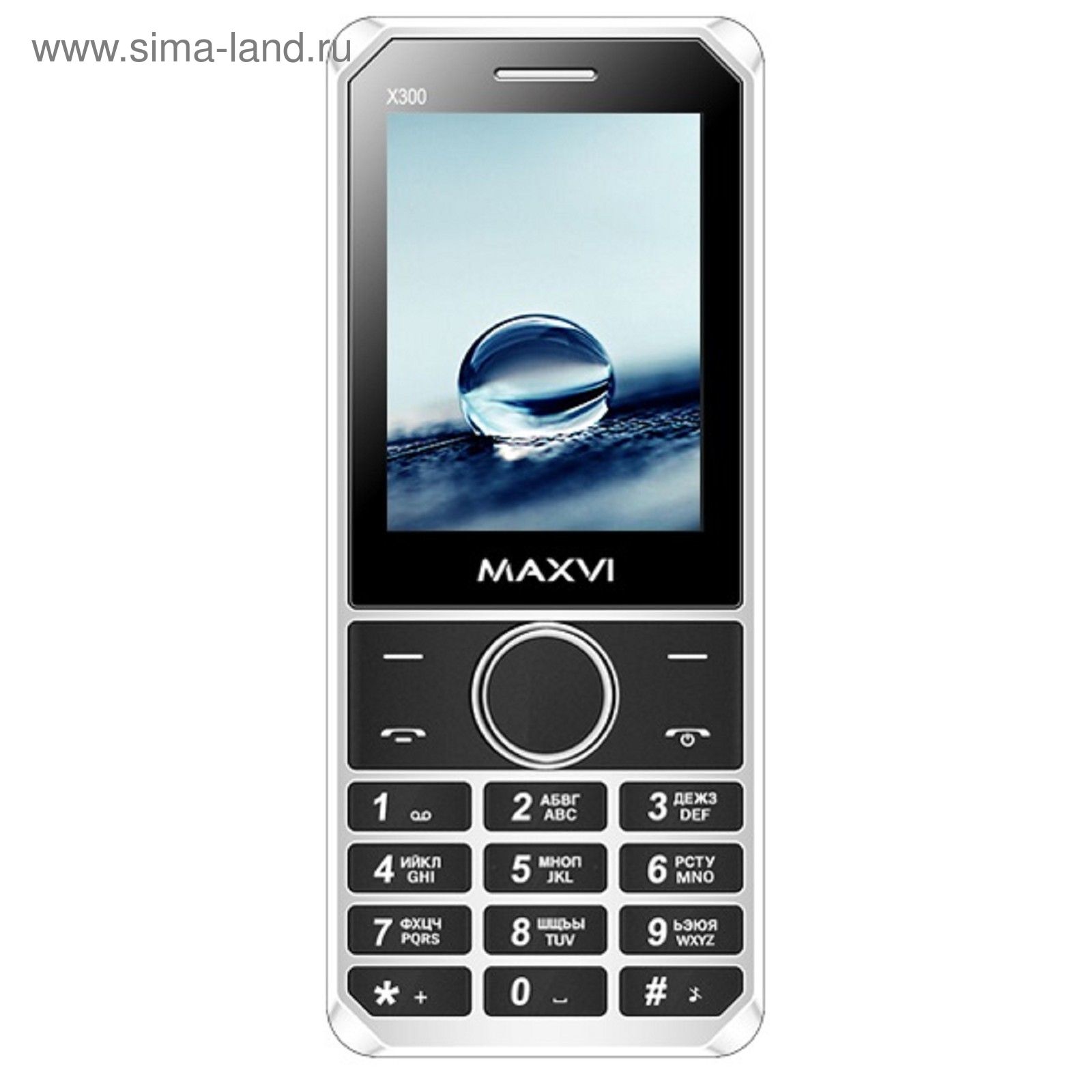 Сотовый телефон Maxvi X300, 2 sim, черный (2107110) - Купить по цене от 1  584.00 руб. | Интернет магазин SIMA-LAND.RU