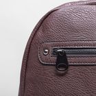 Рюкзак молодёжный на молнии, 1 отдел, 3 наружных кармана, цвет коричневый - Фото 4