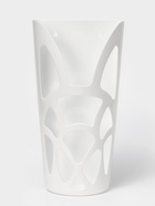 Корзина для пакетов IDEA «Геометрия», пластик, 18×9×35 см, белая - Фото 2