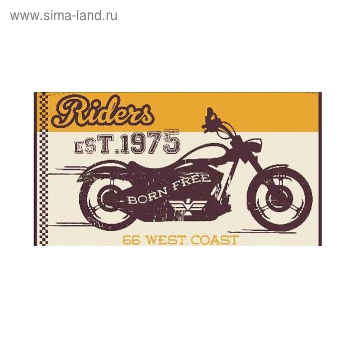 Полотенце махровое Moto ПЦ-2602-2746 цв. 10000, 50Х90 см, 460г/м, хл100% - Фото 1