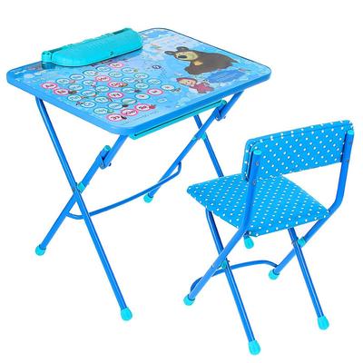 Комплект детской мебели «Азбука 4. Маша и Медведь», пенал, мягкий стул, 3 – 7 лет