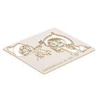 Чипборд картон "Королевишна" толщ.0,9-1,15 мм,  4,5х4 и 5,5х4 см - Фото 3