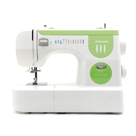 Швейная машина Jaguar RX-180, 50 Вт, 9 операций, полуавтомат, бело-зелёная  (артикул 1921266)  большой выбор товаров оптом и в розницу по низким ценам с доставкой