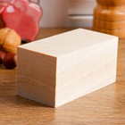 Брусок для резьбы по дереву, росписи, из липы, 50×50×100 мм - Фото 3