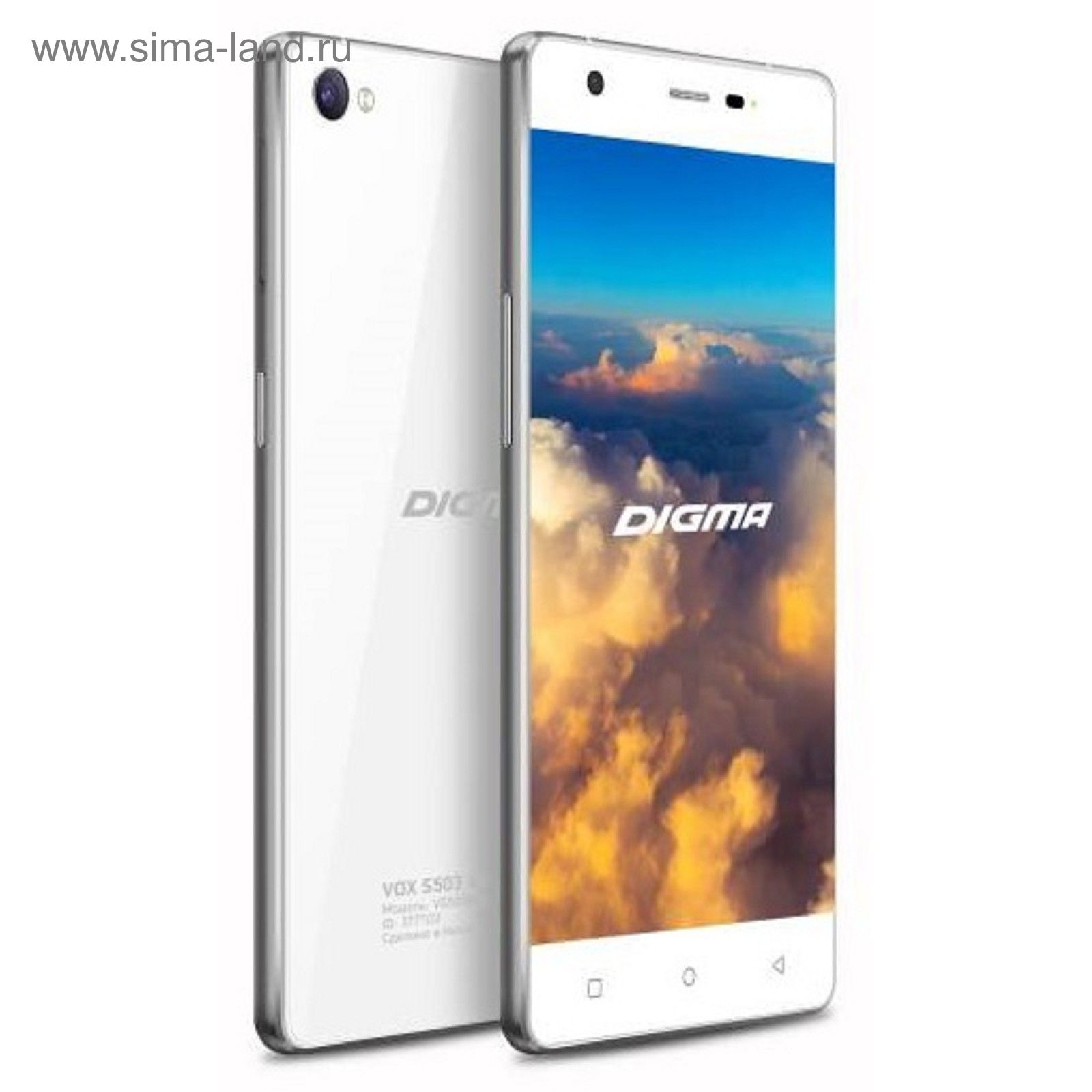 Сотовый телефон Digma Vox S503, 16 Gb, LTE, 2 sim, белый (2107067) - Купить  по цене от 7 729.73 руб. | Интернет магазин SIMA-LAND.RU