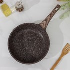 Сковорода Nadoba Greta, антипригарное покрытие, d=26 см, цвет коричневый - Фото 2