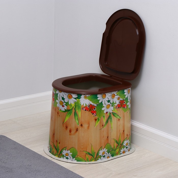 Туалет дачный, h=36 см, без дна, с отверстиями для крепления к полу, МИКС - Фото 1