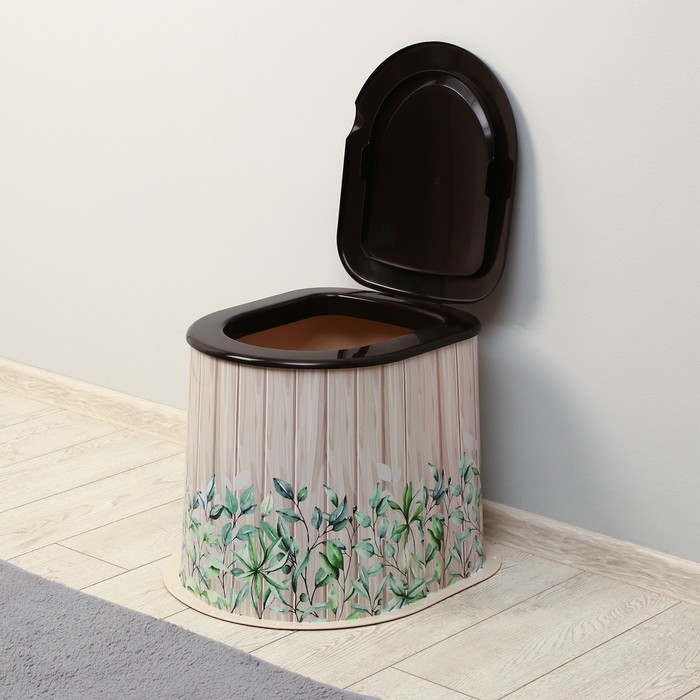 Туалет дачный, h = 36 см, без дна, с отверстиями для крепления к полу, МИКС - фото 1881799781