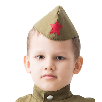 Пилотка военного детская, р. 50 см