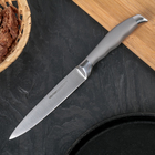 Нож кухонный NADOBA MARTA универсальный, лезвие 12,5 см, ручка из стали - фото 8525483