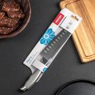 Нож кухонный NADOBA MARTA Сантоку, лезвие 17,5 см, ручка из стали - Фото 2