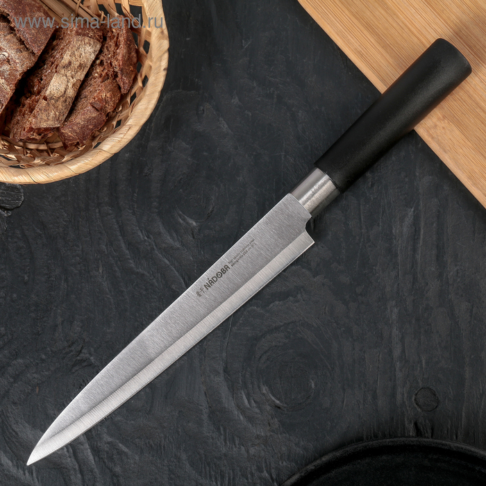 Нож кухонный NADOBA KEIKO разделочный, лезвие 20,5 см - Фото 1