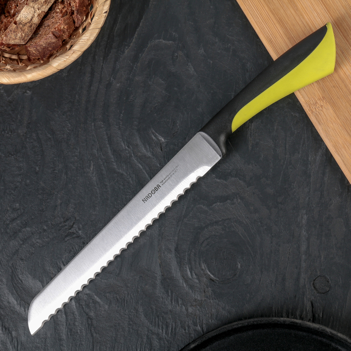 Нож кухонный NADOBA JANA для хлеба, лезвие 20 см - фото 1908300036