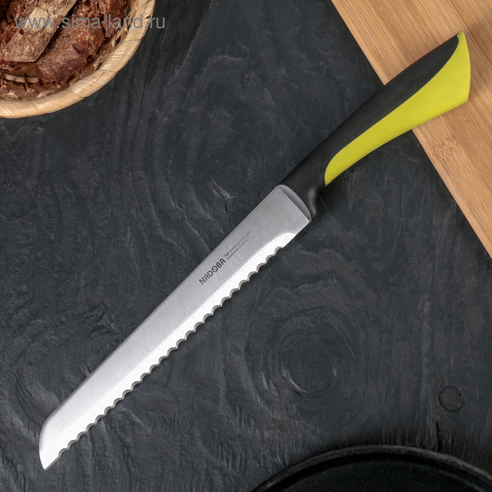 Нож кухонный NADOBA JANA для хлеба, лезвие 20 см - Фото 1