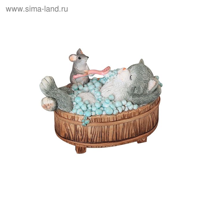 Фигурка декоративная «Кот в ванной» - Фото 1