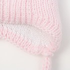 Шапка для девочки "Бабочка-конфетка", возраст 0-3 мес. (38-40), цвет розовый 5729-1с_М - Фото 2