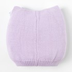 Шапка на завязках для девочки "Ля-мур", размер 48-50 (2-4 года), цвет лиловый 9062-34с - Фото 2