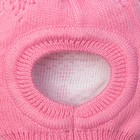 Шапка для девочки "Шлем Ариша", размер 44-46 (12-18 мес.), цвет розовый 8034-25с_М - Фото 3