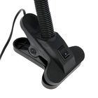 Лампа настольная Е27 220V с выкл. на зажиме "Голубая" металл, пластик 25х10х13 см - Фото 3