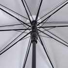 Зонт - трость полуавтоматический «Однотонный», 10 спиц, R = 50 см, цвет синий - Фото 3