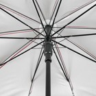 Зонт полуавтоматический «Однотонный», 10 спиц, R = 56 см, цвет бордовый/серебряный - Фото 3