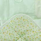Конверт-одеяло лоскутное, размер 110*110 см, цвет зелёный 3604 - Фото 4