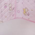 Бампер в кроватку, размер 360*40 см, цвет розовый 4016 - Фото 3