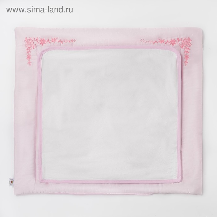 Комплект "Три медвежонка" (пеленальный матрасик 70*66 см, непромокаемая пелёнка (2 шт.)), цвет розов - Фото 1
