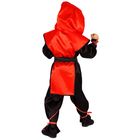 Карнавальный костюм "Ниндзя: Чёрный дракон", р-р 28, рост 104 см, цвет красный - Фото 2