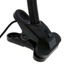 Лампа настольная Е27 220V с выкл. на зажиме "Фиолетовая" металл, пластик 25х10х13 см - Фото 3