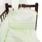 Комплект в кроватку "Весёлая семейка" (7 предметов), цвет зелёный 1114 - Фото 2