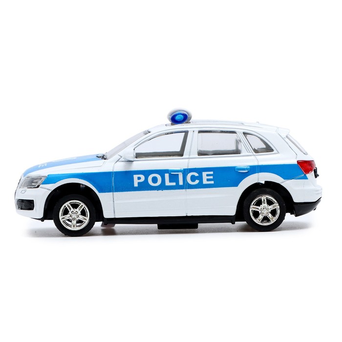 Машина металлическая «Полицейский джип», инерционная, свет и звук, масштаб 1:43 - фото 1905393728
