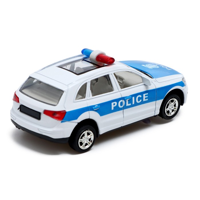 Машина металлическая «Полицейский джип», инерционная, свет и звук, масштаб 1:43 - фото 1905393729