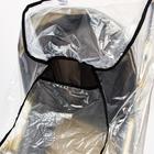 Универсальный дождевик для детской коляски, с окном, ПВД - Фото 4