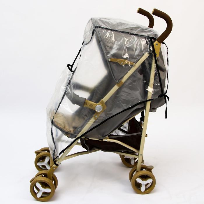 Дождевик на прогулочную коляску, цвет прозрачный - Фото 1
