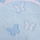 Комплект в кроватку "Бабочки" (7 предметов), цвет голубой 7062Гол - Фото 6