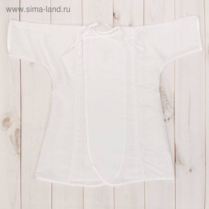 Крестильная рубашка для мальчика, рост 68-74 см, цвет белый 1202_М - Фото 1