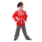 Русский народный костюм "Хохлома" для мальчика, р-р 64, рост 122 см - Фото 1