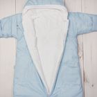 Конверт с капюшоном на прогулку, рост 56 см, цвет голубой 1260 - Фото 8