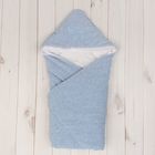 Конверт-одеяло с вышивкой, размер 90*90 см, цвет голубой 2157 Гол - Фото 1