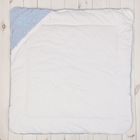 Конверт-одеяло с вышивкой, размер 90*90 см, цвет голубой 2157 Гол - Фото 3